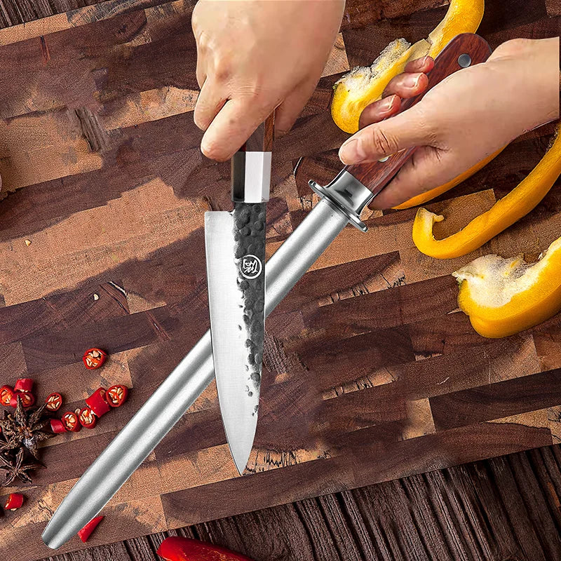 9'' Diamond Powder Round Honing Steel