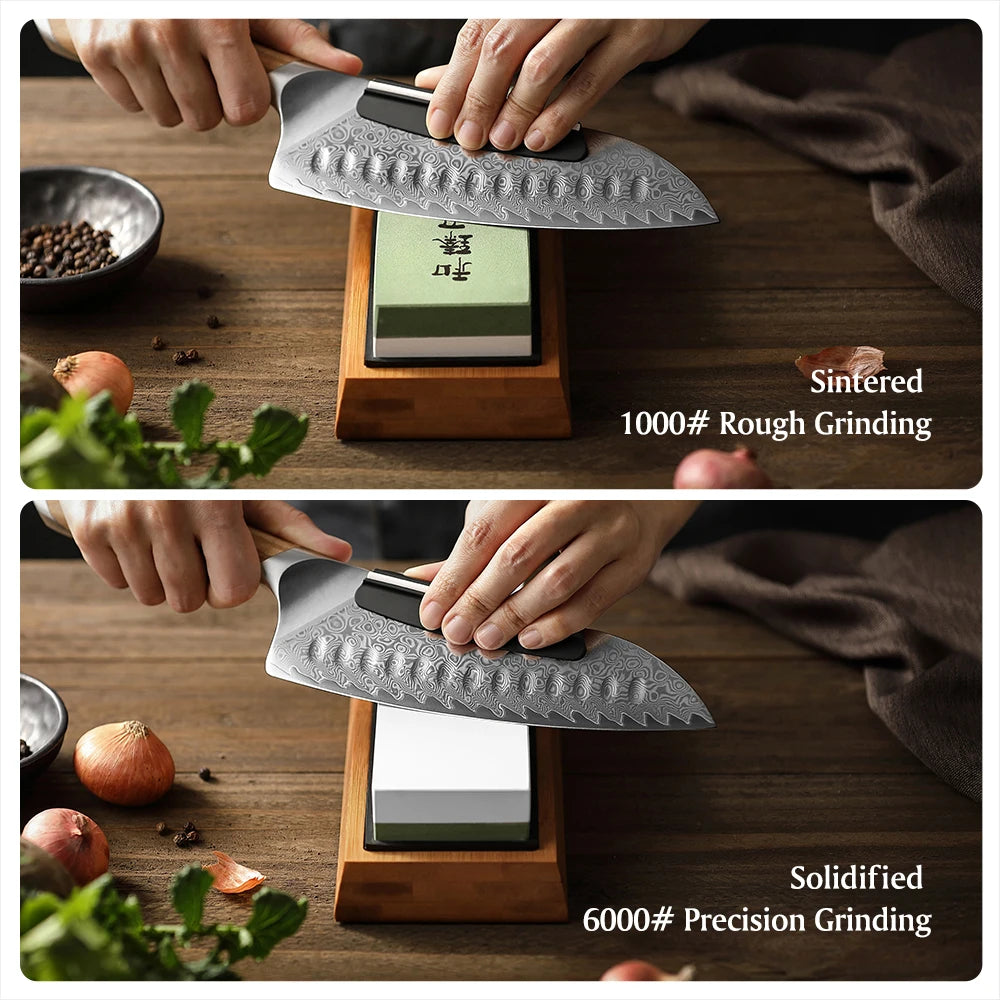 Japanese Whetstone Knife Sharpener 1000/6000